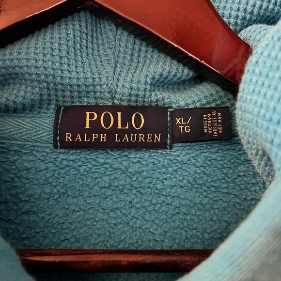 Vintage Polo Ralph Lauren Full Zip Heavyweight Hoodie Mens XL - Picture 3 of 7